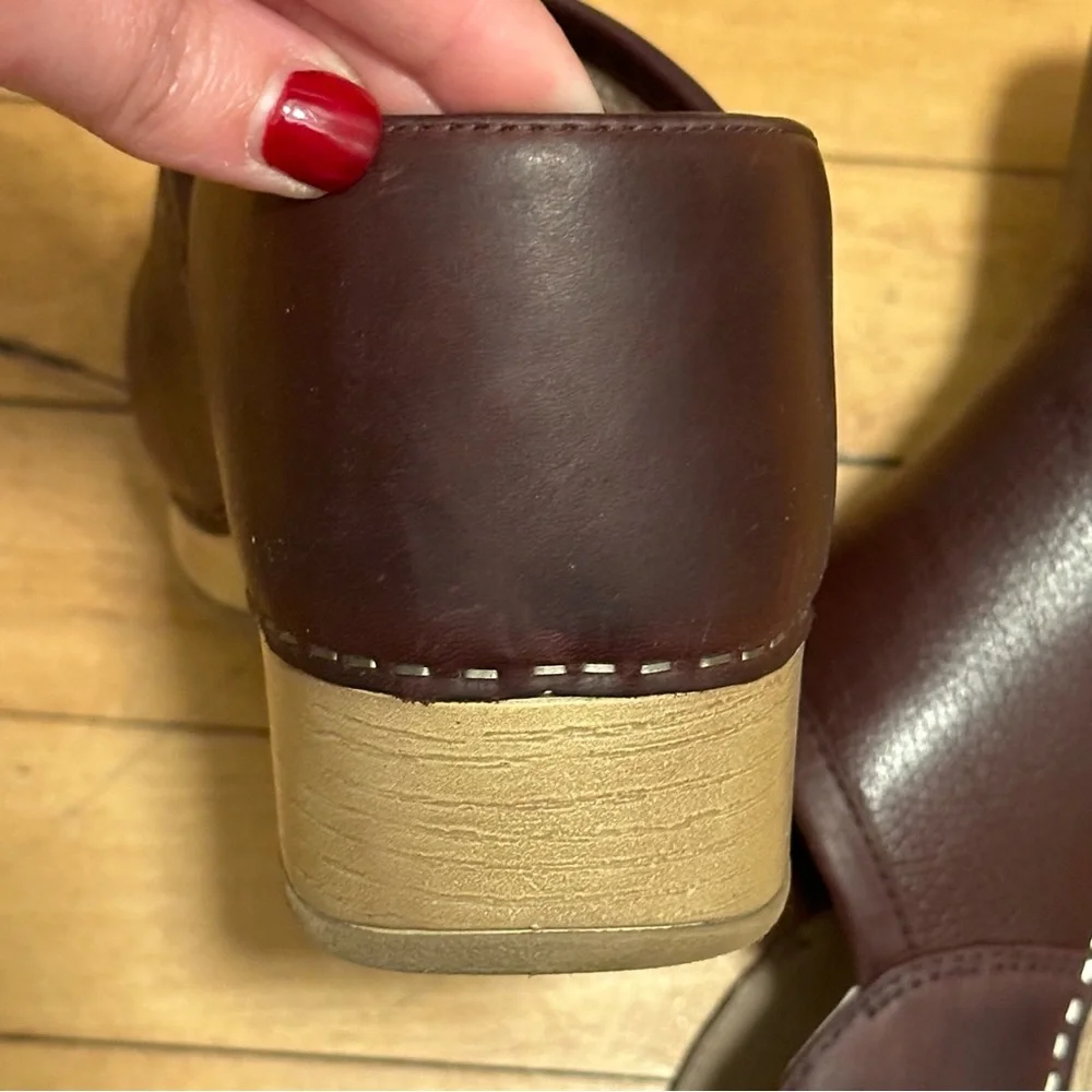 Dansko Brenna Cordovan Milled Leather Clog - Picture 7 of 12
